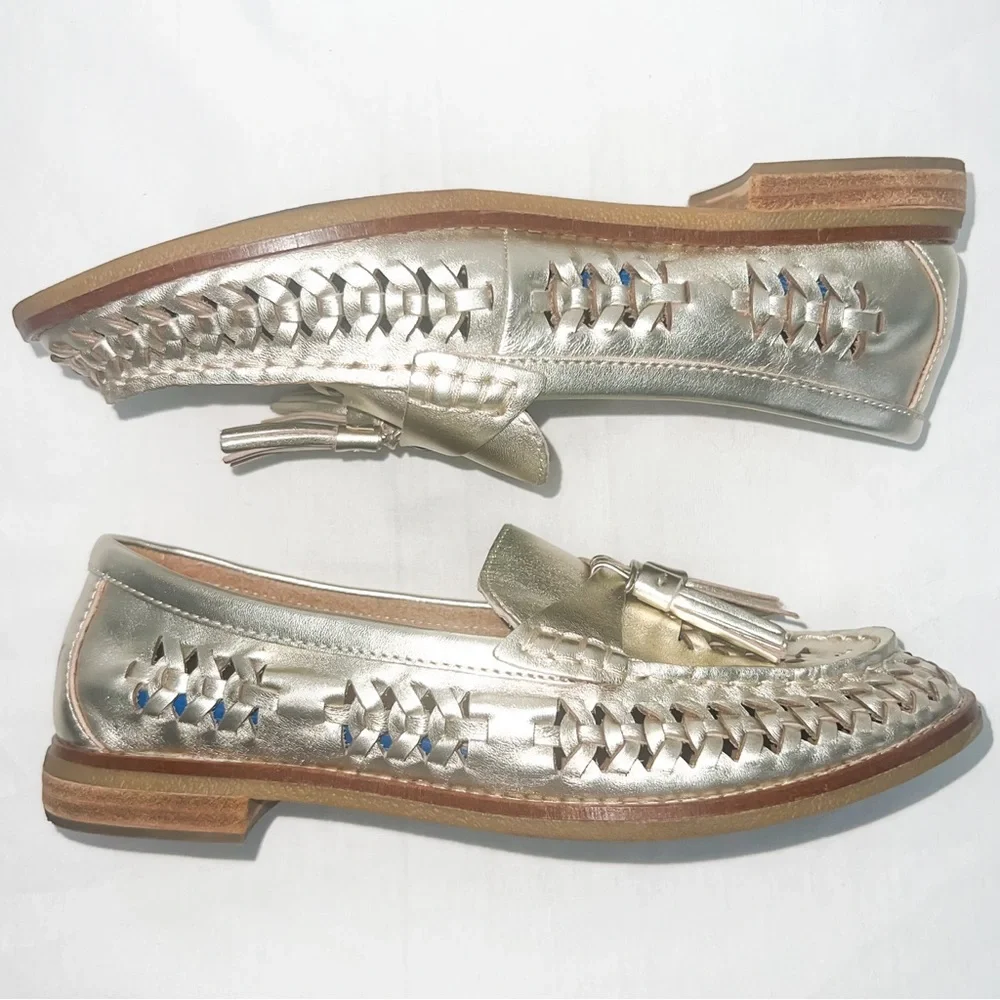 Sperry Seaport Tasseled Loafers - Gold, Size 7 - Picture 6 of 9